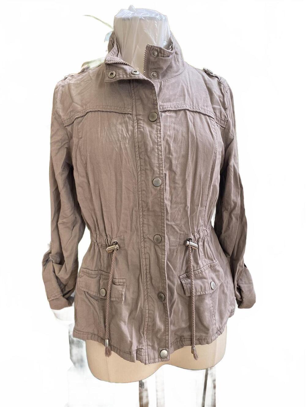 Ashley 26 International Lightweight Beige Utility Jacket Waist Size Large